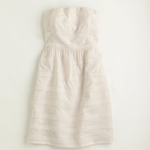 J. Crew Factory Dresses & Skirts - J. Crew Ivory Strapless Ginny Mini Dress